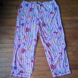 Nick & Nora Size L Fruit Sleep Pants *flawed*